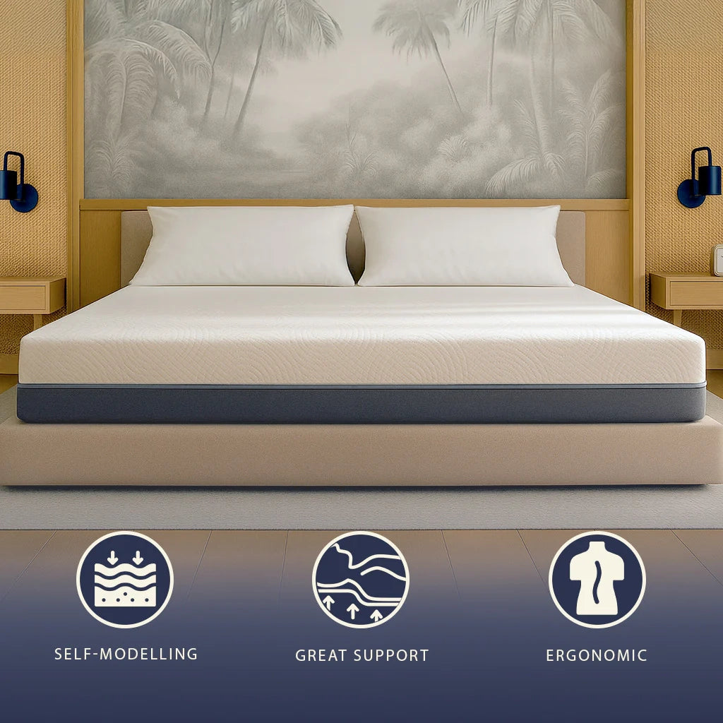 Materasso 140x200 Molle e Memory Foam Alto 25 cm | Anallergico, Traspirante, Sfoderabile | Prodotto in Italia