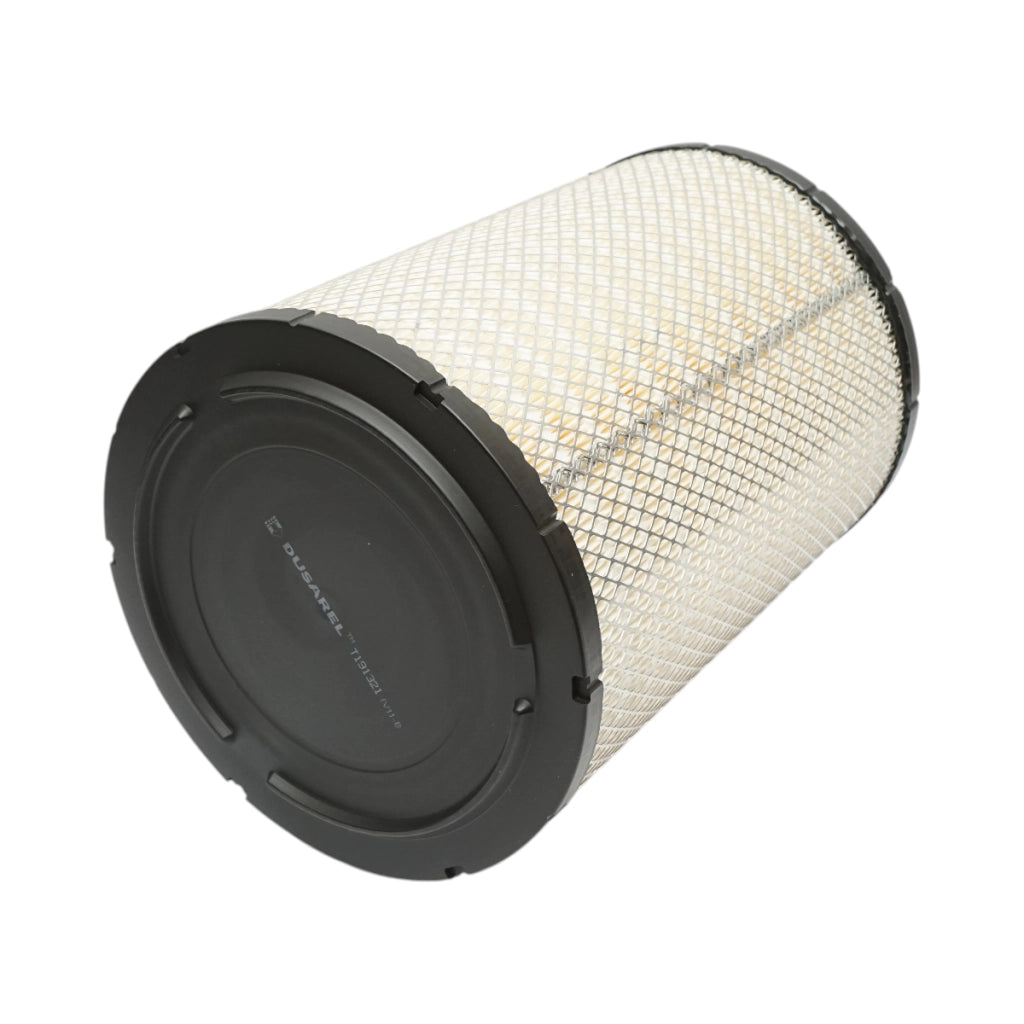 Filtro aria principale John Deere, Caterpillar, Komatsu, New Holland 148x281x405mm codice OEM T191321