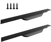 Maniglia per Porte di Cucina 24 Pollici - Maniglia con Lame di Protezione - Materiale in Lega di Alluminio - Design Moderno - Adatta per Porte di Cucina Sopraelevate - 600 mm con Viti - Maniglie per Mobili