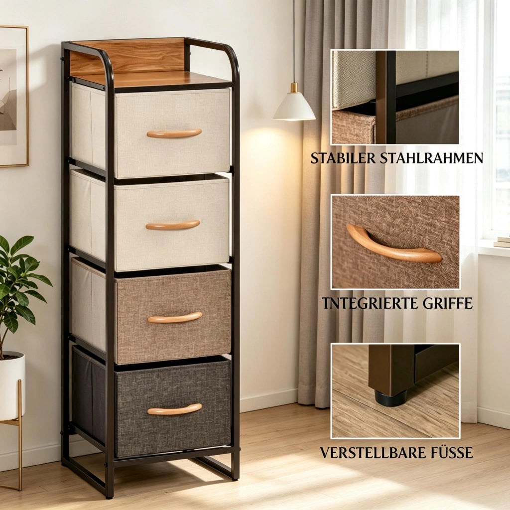Mobile versatile, cassettiera stretta, cassettiera funzionale
