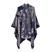 Elegante sciarpa in cashmere da donna per autunno e inverno, scialle e mantello spessi e caldi.