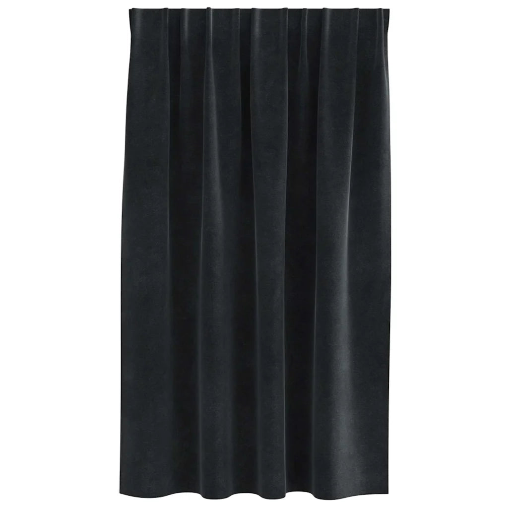 Tende oscuranti 2 pcs Nero 140 x 140 cm Velluto 4107168