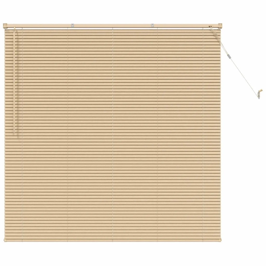 Tenda Veneziana Marrone Chiaro con Motivo 150 x 160 cm PVC 42003770