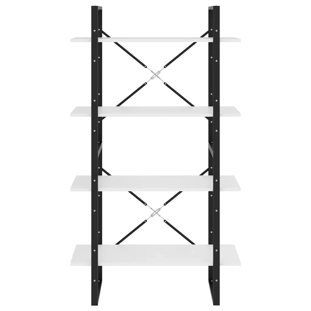 Libreria a 4 Ripiani Bianca 80x30x140 cm in Truciolato cod mxl 20871