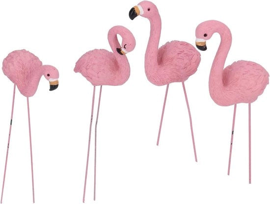 Statua di Flamingo da Giardino Ornamento di Festa Arte Decorazione Esterna Regalo per Decorazione di Giardino - Flamingo Rosa