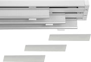 Bastone per Tende A Pannello Comando a Corda Apertura a sinistra, Binario a 3 vie con portapannelli da 70 CM, Attacco Soffitto Lunghezza 200 CM