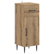 Mobiletto da Bagno HAARLEM Rovere Artigianale 30 x 31 x 80 cm 896834