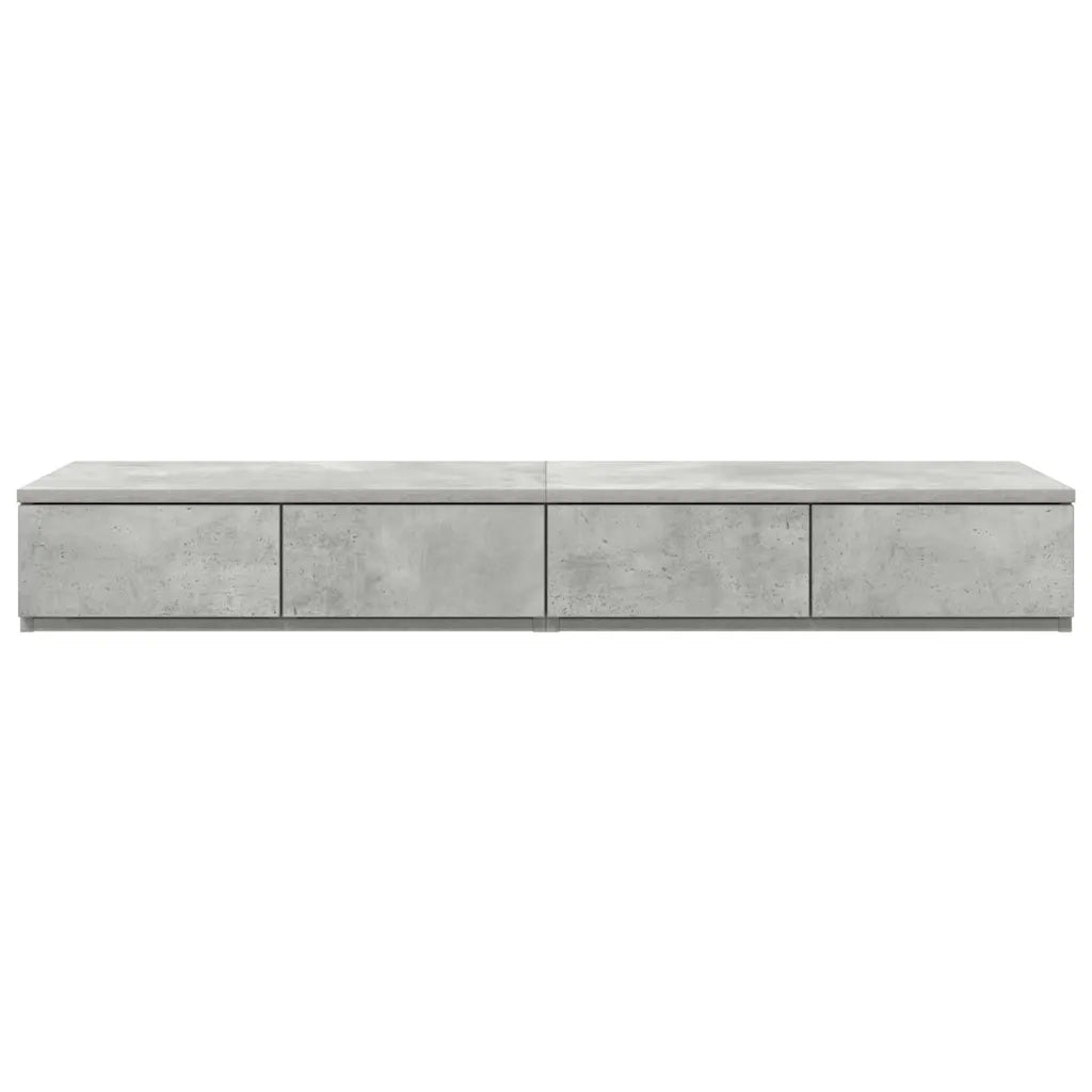 Cassetti per letto Grigio cemento 120 x 36,5 x 16,5 cm 866942