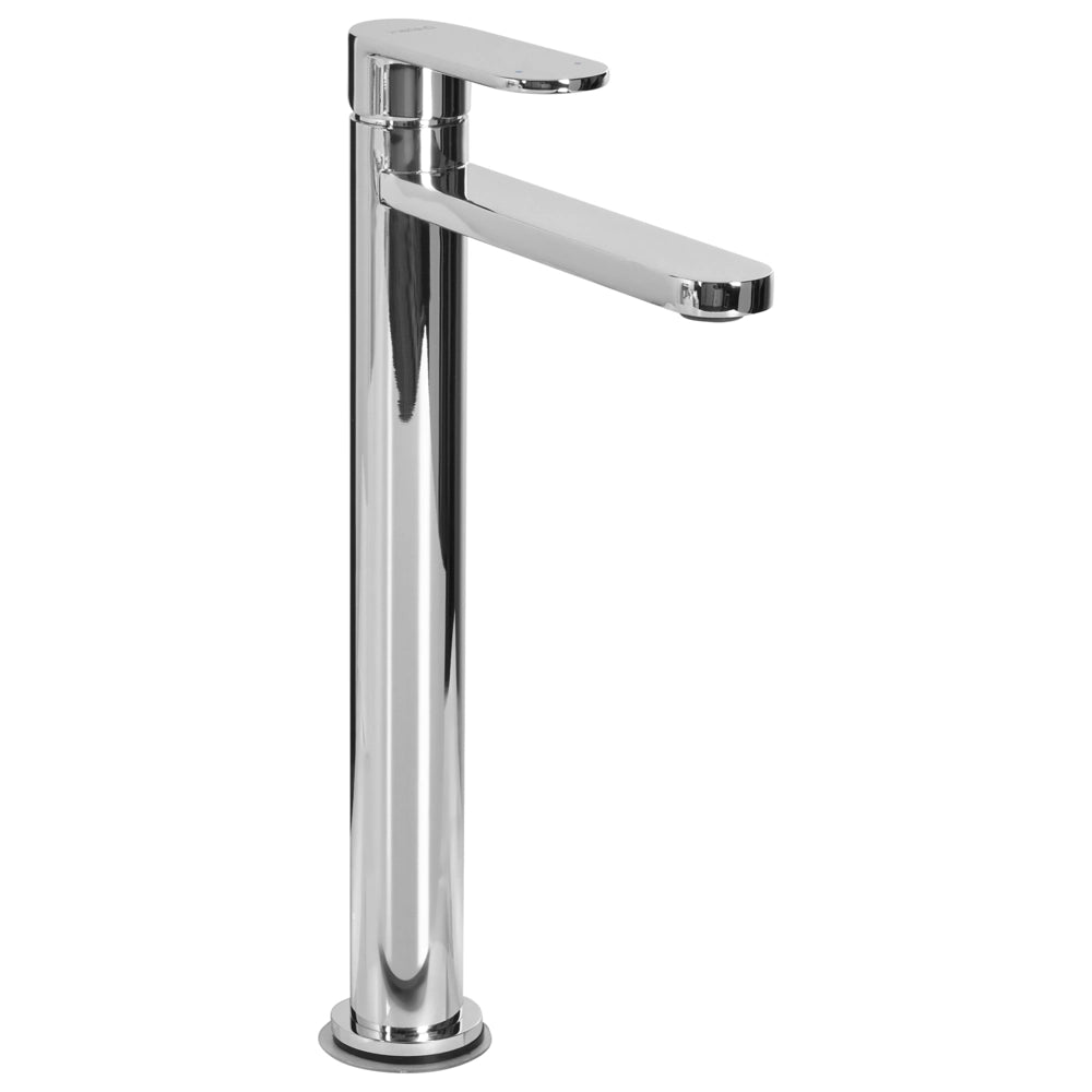 Elegante rubinetto per lavabo in ottone opaco monocomando 30 cm Accessori bagno argento