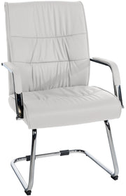 Sedia Sievert in similpelle bianco