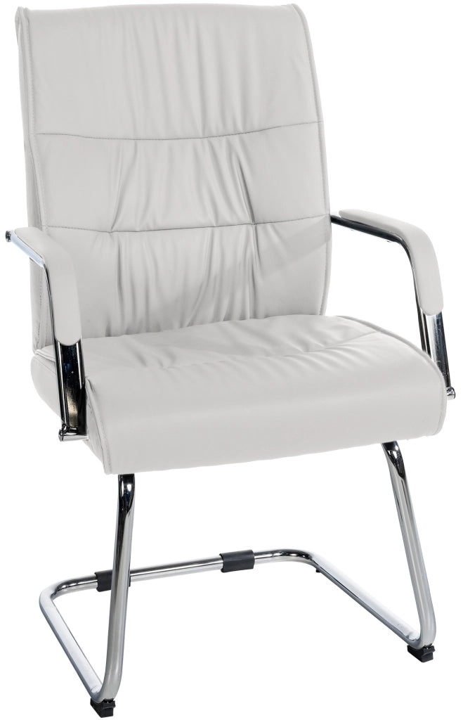 Sedia Sievert in similpelle bianco