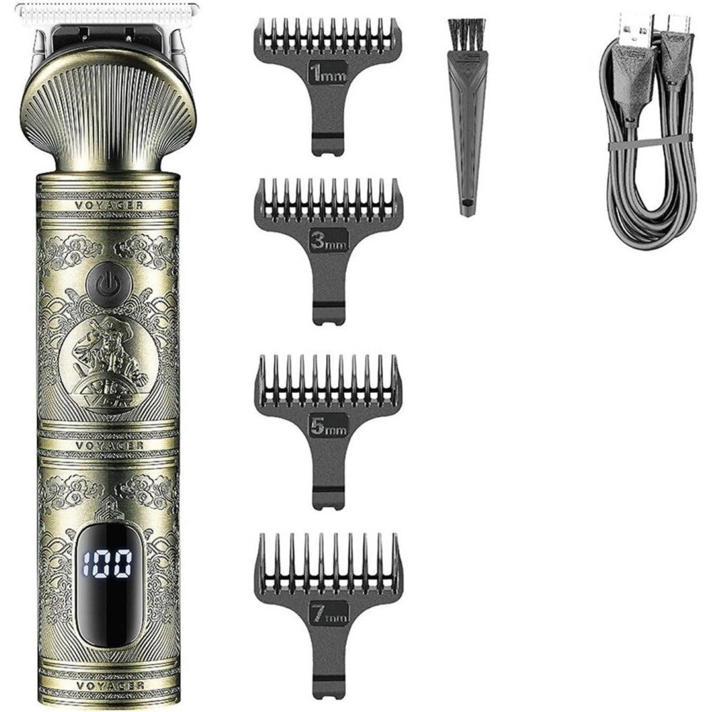 Trade Shop - Tagliacapelli Uomo Professionale Senza Filo Ricaricabile A Batteria 0 Mm Vgr 962 -