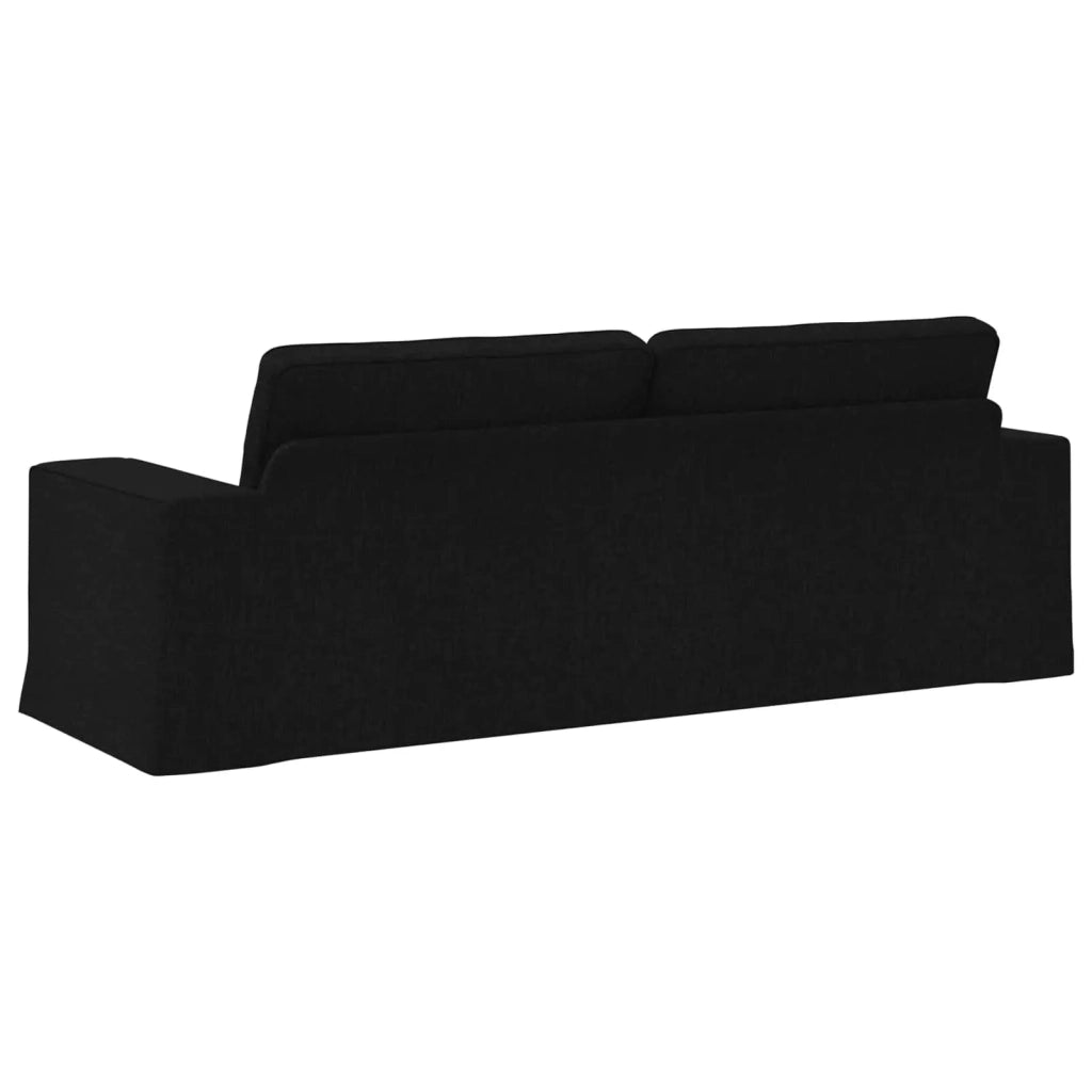 Divano Nero 222 x 80 x 82 cm Tessuto 42024399
