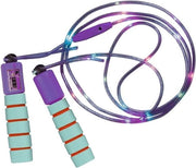 Manubrio di Pulo con LED Adeggiabile con 3 Modalità di Luce Diverse e Contatore - Colorato