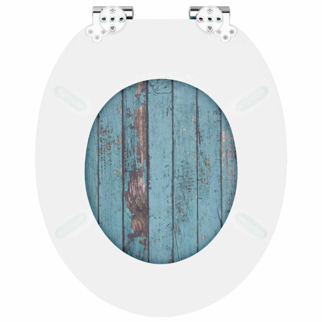 Sedile per toilette con chiusura morbida Blu 44 x 38 cm CFW9530213