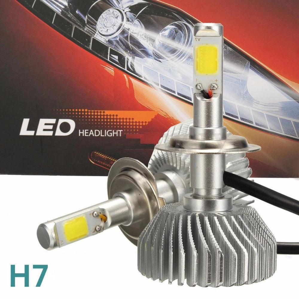 Trade Shop - Coppia Lampade A Led Cree Full H7 Per Auto 2800 Lumen 6000k Digitale 12v 24v 30w -