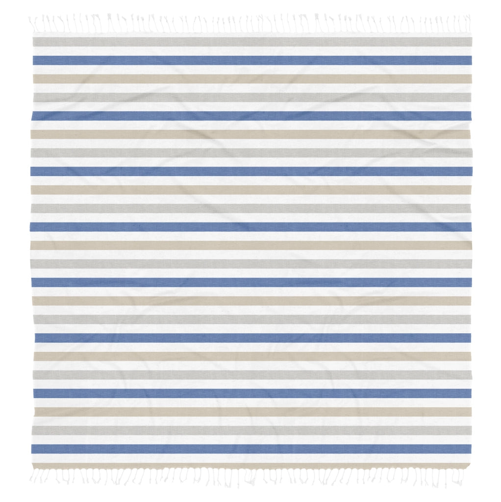 Telo Mare XXL Asciugamano Misura Grande 210x240 Cm Stuoia Coperta Spiaggia Assorbente Telo Arredo Multiuso Leggero Con Frange Sabbia Lettino Vacanze Piscina Beige