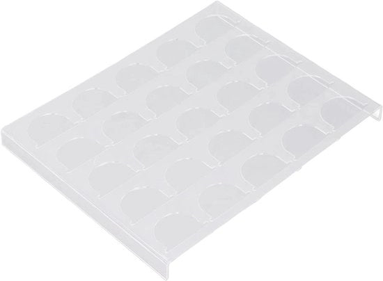 Organizzatore per capsule di caffè per Nespresso Vertuo Vertuoline - Cassetto di stoccaggio per 25 capsule - Organizzatore per filtri di caffè con superficie di carica