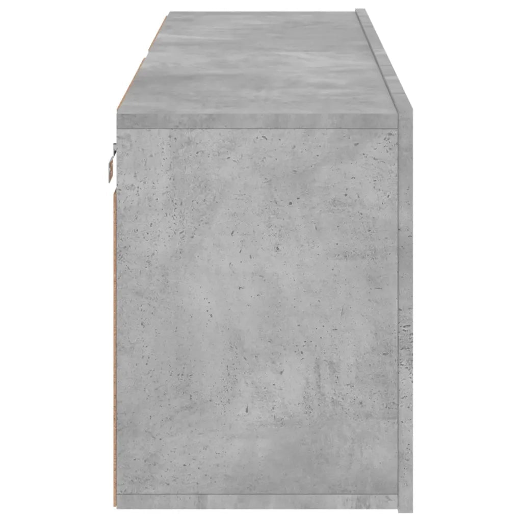 Mobili TV a Parete 2pz Grigio Cemento 60x30x41 cm 836945