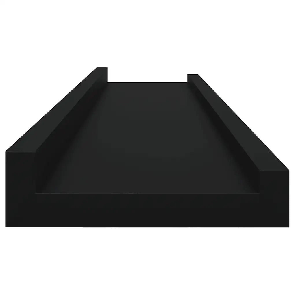Mensole da Parete 4 pz Nere 80x9x3 cm cod mxl 49589