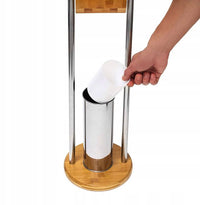 Porta Carta Igienica E Porta Scopino 390228 Bamboo