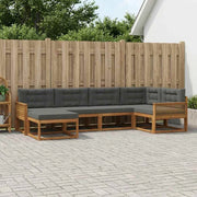 Set di divani da esterno 6 pz Naturale e Antracite 3382710