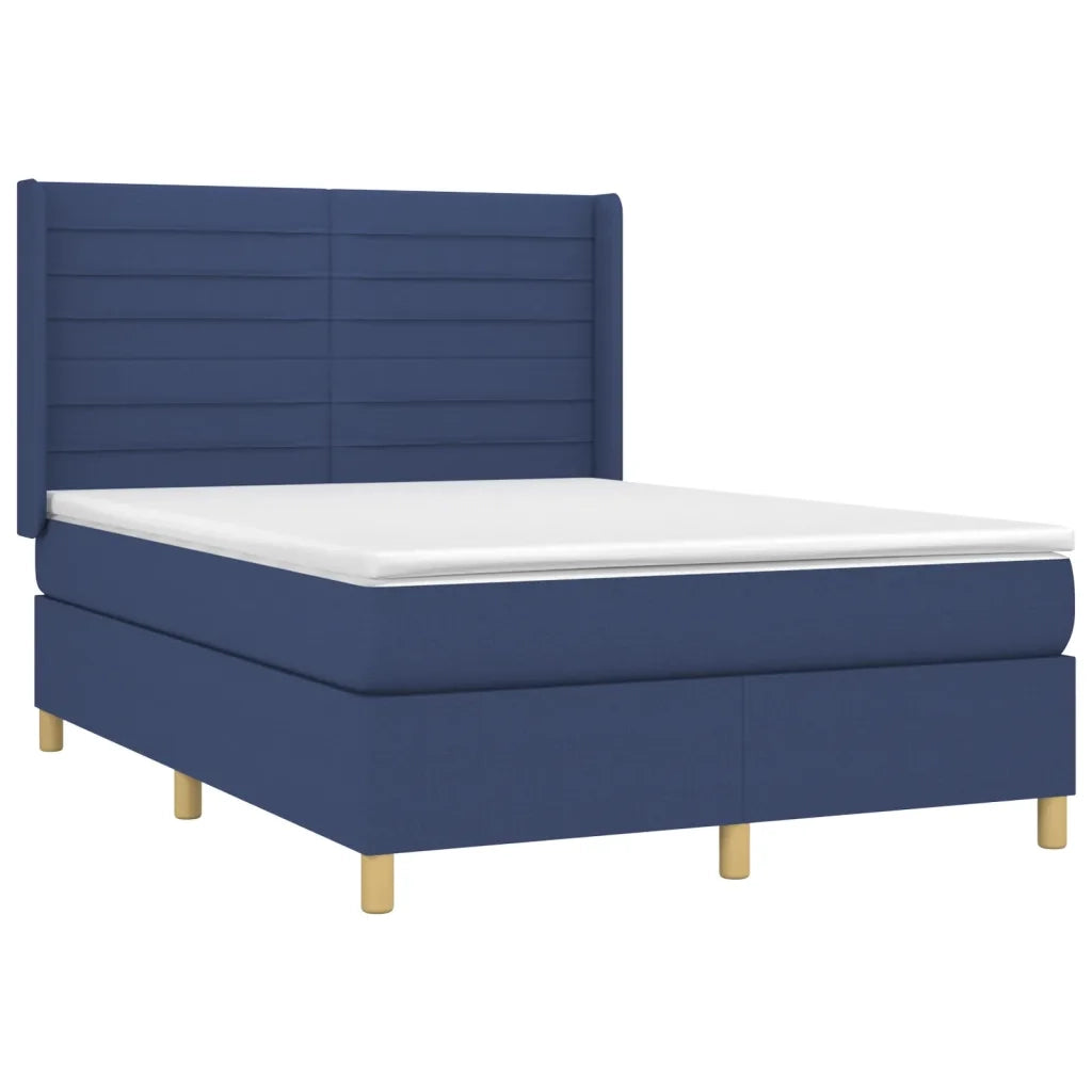 Giroletto a Molle con Materasso Blu 140x200 cm in Tessutocod mxl 122587