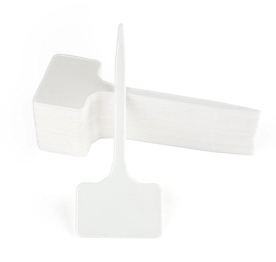 Tavoliere per piante - 50 pezzi - resistente alle intemperie - bianco - 15 cm