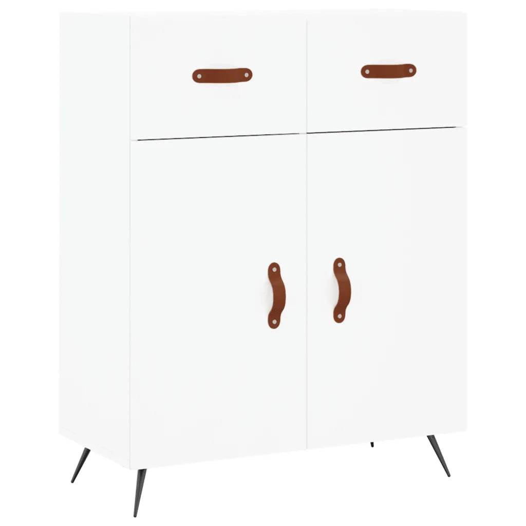 Credenza Bianca 69,5x34x180 cm in Legno Multistrato 3198121