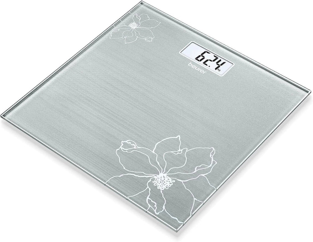 Beurer Bilancia Pesapersone Elettronica 180Kg in Vetro Nero