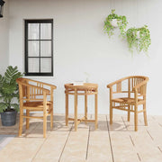 Sedia 2 pcs Marrone 63 x 58 x 89 cm Legno di teak solido 42008383