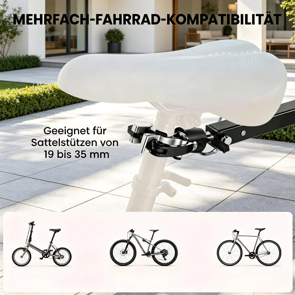CARRELLO RIMORCHIO BICI CARGO 65L NERO in plastica e acciaio