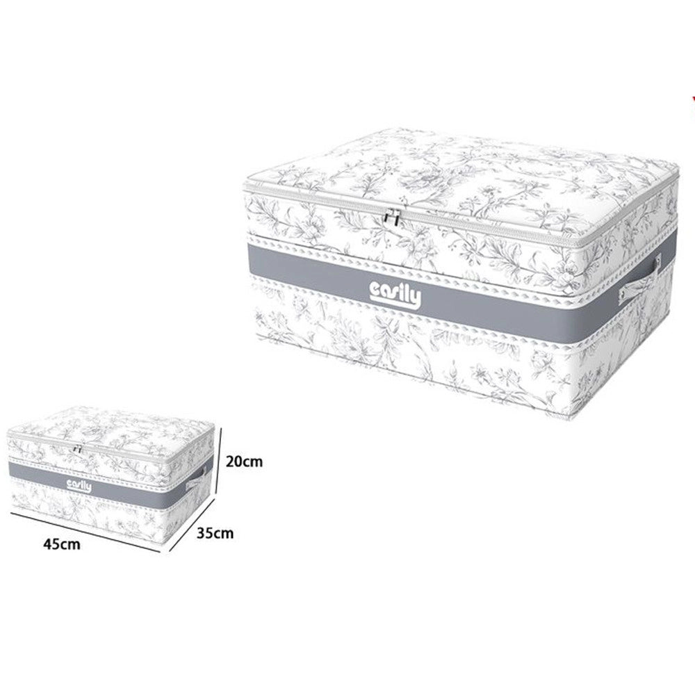 Trade Shop - Box Portatutto Scatola Salvaspazio Contenitore Organizer 45x35x20cm Fantasia 87319 -