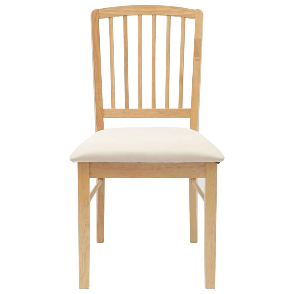 Sedie da pranzo 2 pcs Naturale 50 x 52,5 x 91 cm