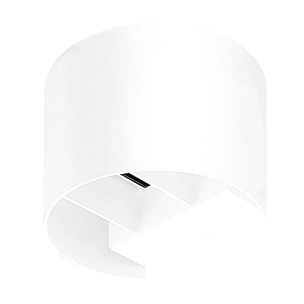 Applique Esterno Moderna Finn Alluminio Bianco 1 Luce G9 Ip54