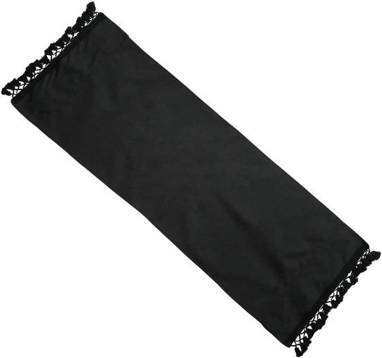Cuscino per ombrellone - Tessuto sostitutivo - Tessuto nero - Cuscino per ombrellone - Tessuto per ombrellone - Adatto per giardino, cortile e terrazza.
