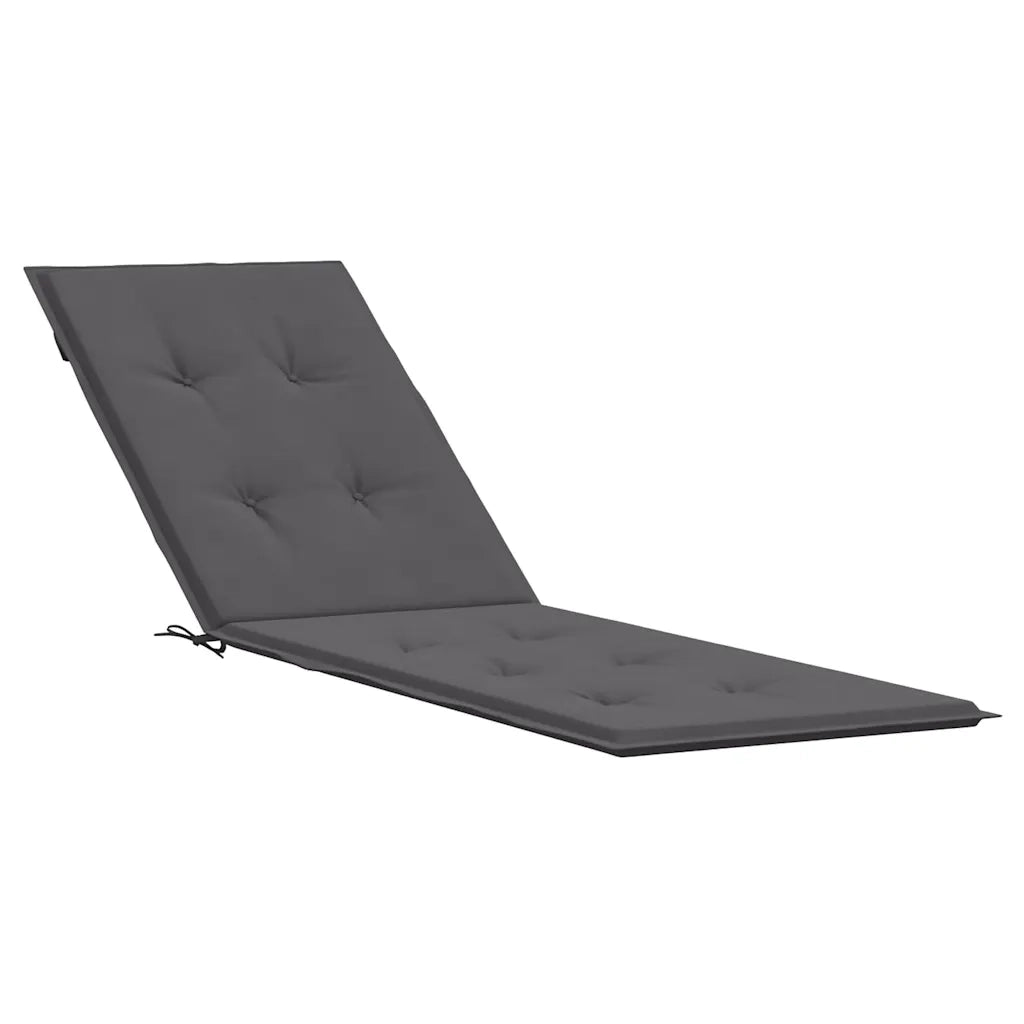 Cuscino per Sdraio Antracite (75+105)x50x4 cm 314173