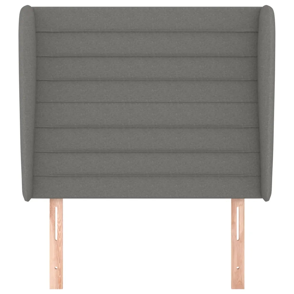 Testiera ad Orecchio Grigio Scuro 83x23x118/128 cm in Tessuto 3118071