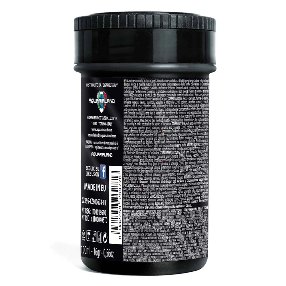 Haquoss Spirulina Flakes - mangime vegetale in fiocchi Formato: 100 ml