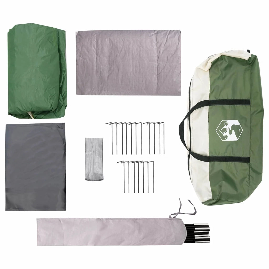 Tenda Familiare Verde 500 x 400 x 230 cm Poliestere e Acciaio 42028501