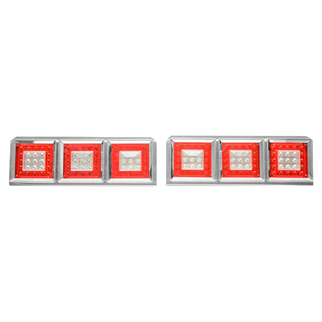 Set di lampade posteriori per camion con LED, senza segnalazione, 598x220 mm, 12/24V, Breckner Germany
