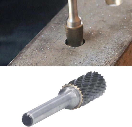 Sbavatura Cilindrica a Doppia Lama Raccorda Metallo Legno Lavorazione Legno.