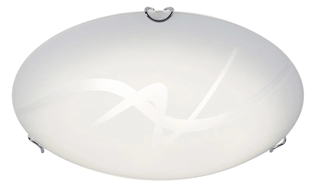 Plafoniera LED tonda vetro bianca 25cm 12W Rabalux