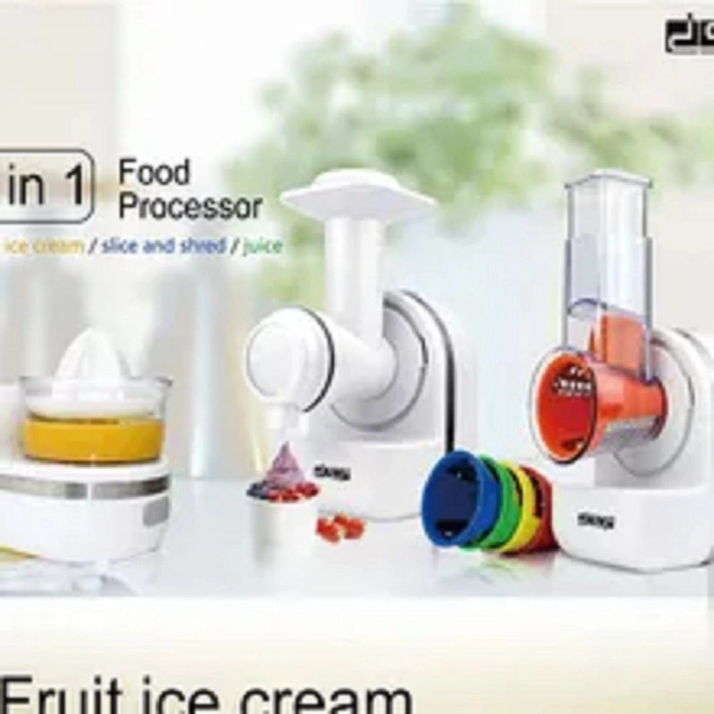 Trade Shop - Mixer 3 In 1 Robot Da Cucina Succo Marmellata Dessert Spremiagrumi 220-240v 150w -