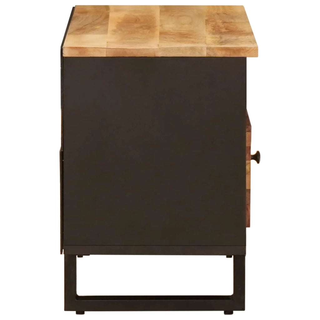 Mobile TV Marrone 80 x 33 x 46 cm Legno di mango massello 4018313