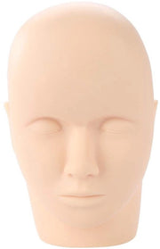 Manichino Capelli in Gomma Zucchero - Testa per Addestramento Ciglia - Allenamento Tecnica Trucco - Testa per Massaggio - Tecniche di Bellezza - Adatto per Esercizi di Addestramento