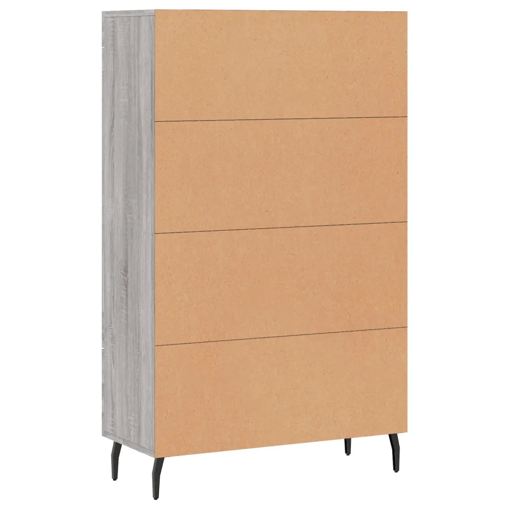Credenza-Buffet-Armadio da cucina Grigio Sonoma 69,5x31x115 cm in Legno Multistrato 629853