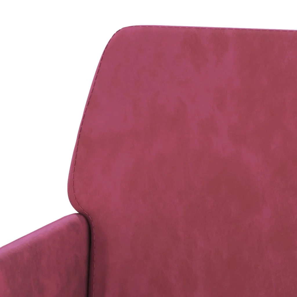 Panca/panca in velluto rosso bordeaux 108 x 79 x 79 cm 02_0010573