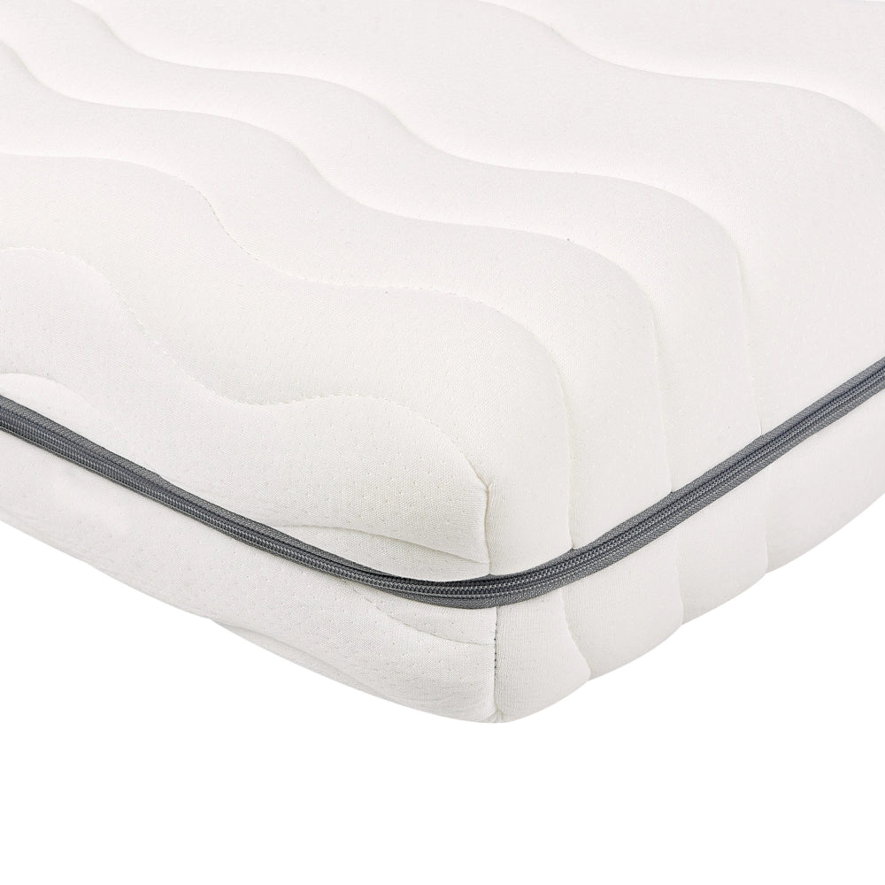Materasso in Memory Foam bianco con tessuto grigio EU misura singola 140 x 200 cm Medio