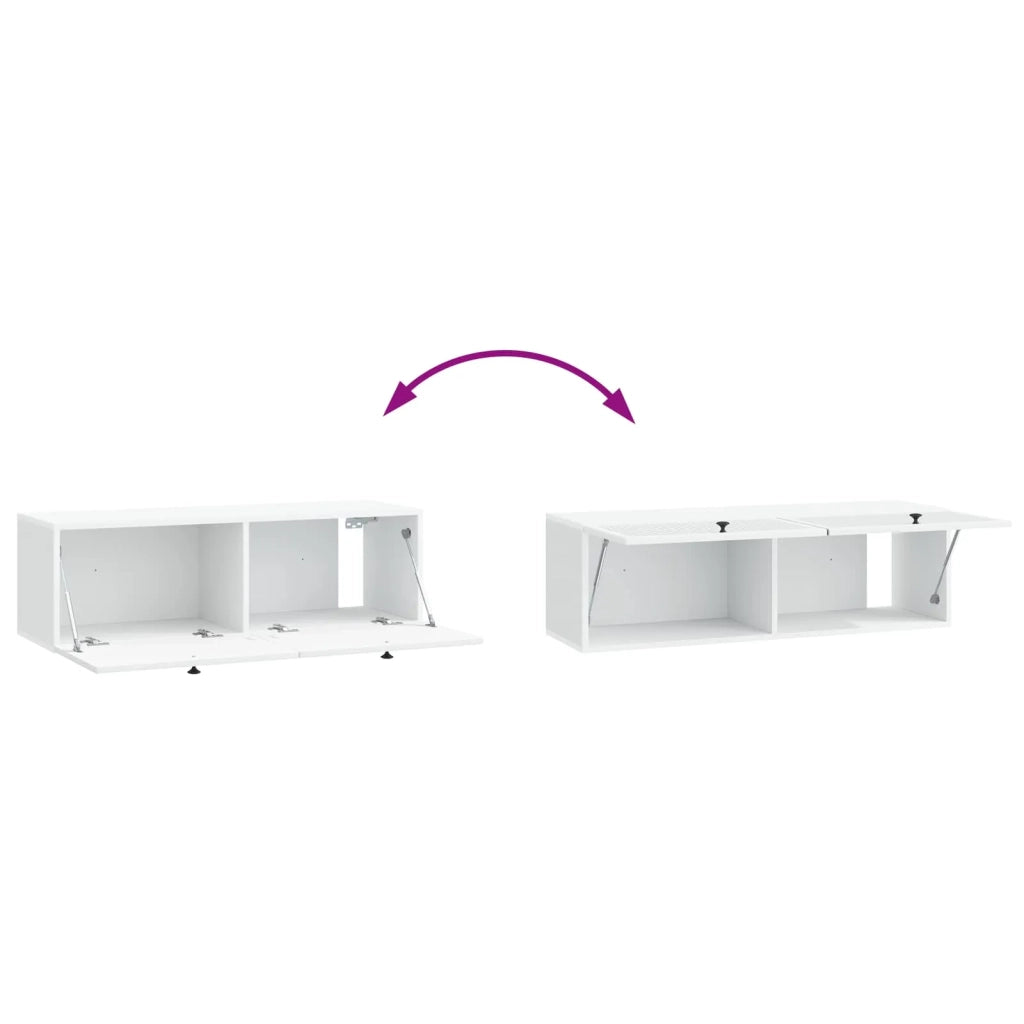 Mobile Porta TV da Muro Bianco 98 x 31 x 30 cm 898045